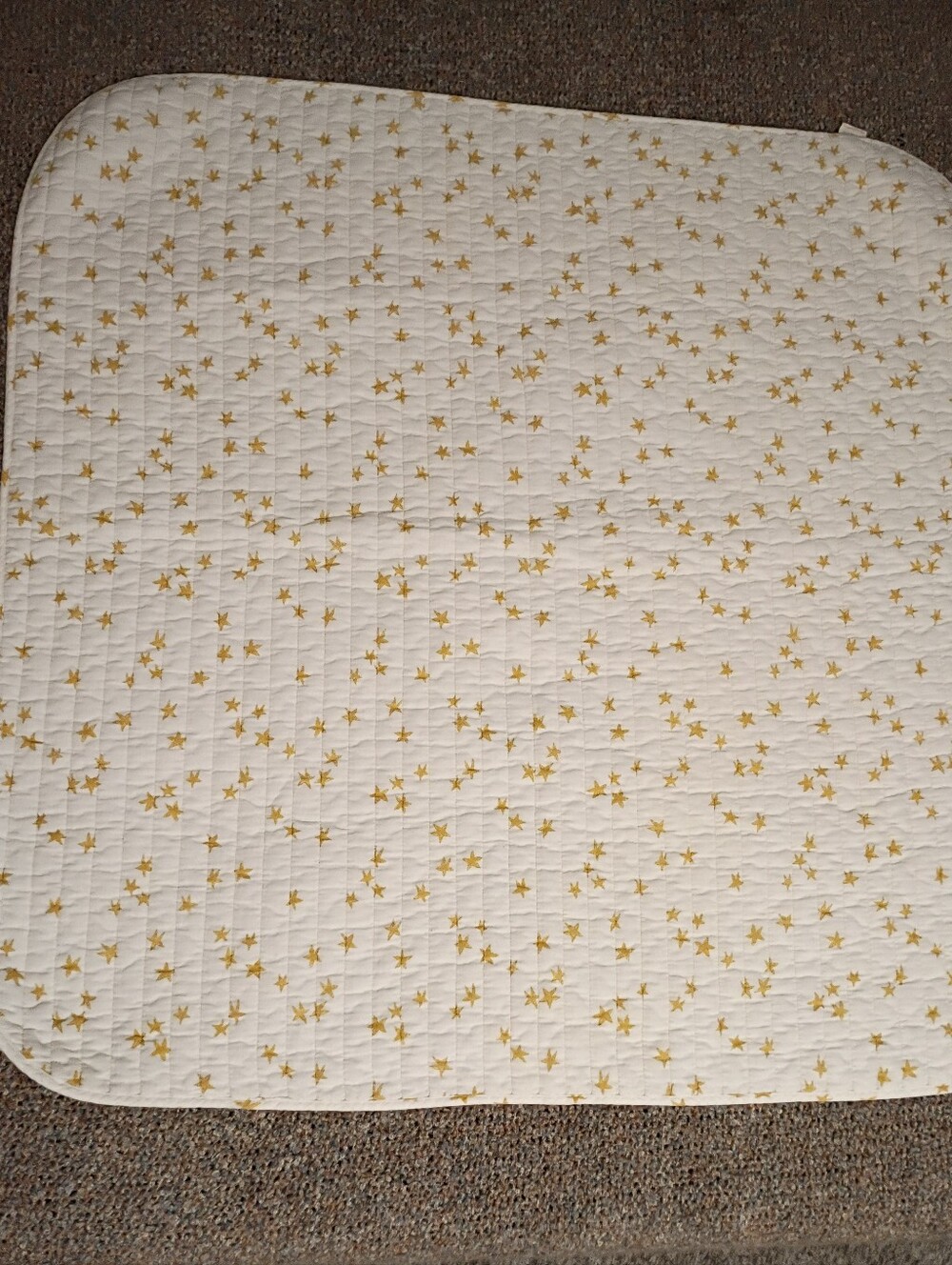 Fin & Vince OG Goldenrod Stars Baby Quilt Organic Cotton